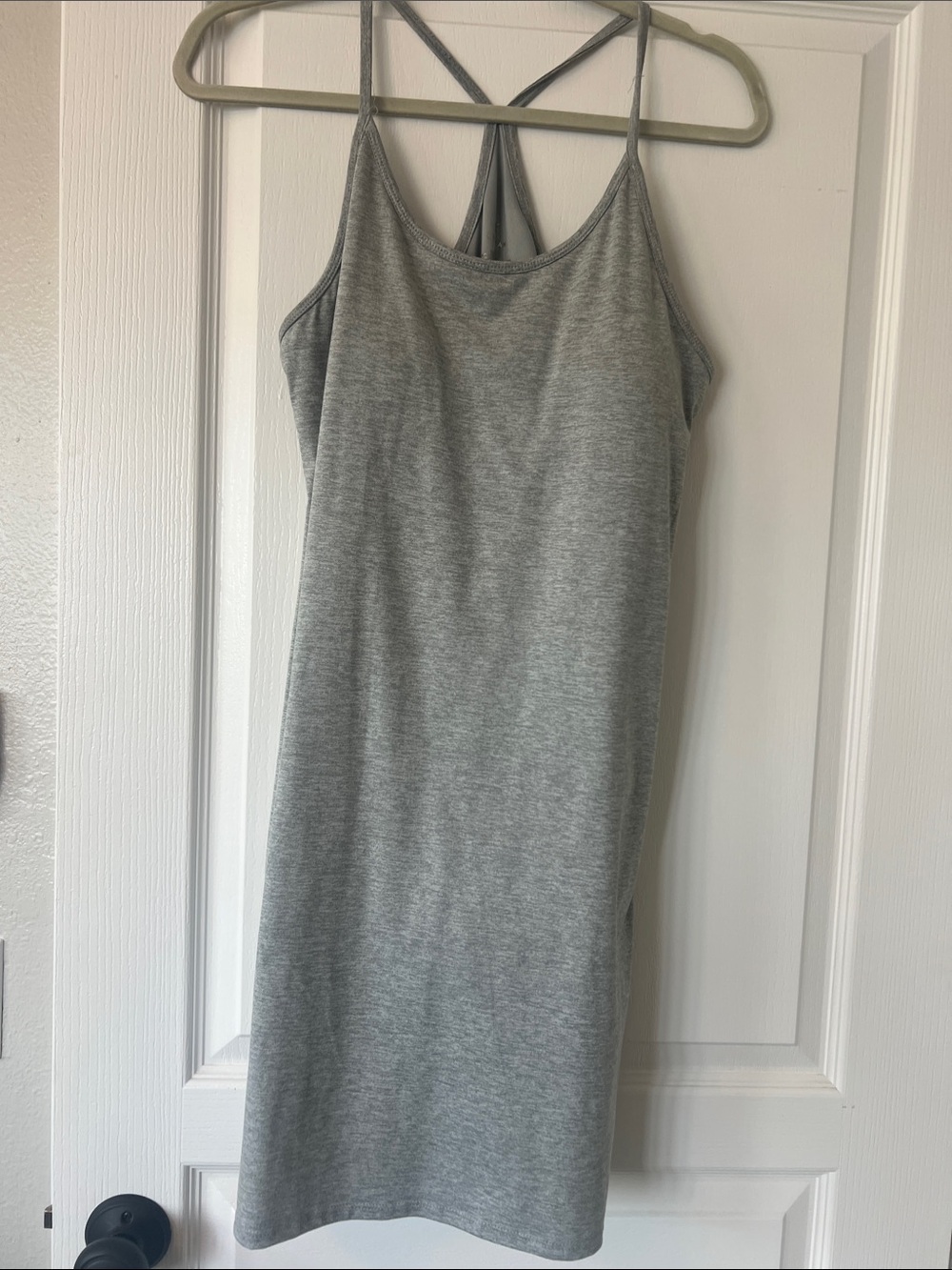 Kyodan Heather Gray Strappy Skort Dress size Large
